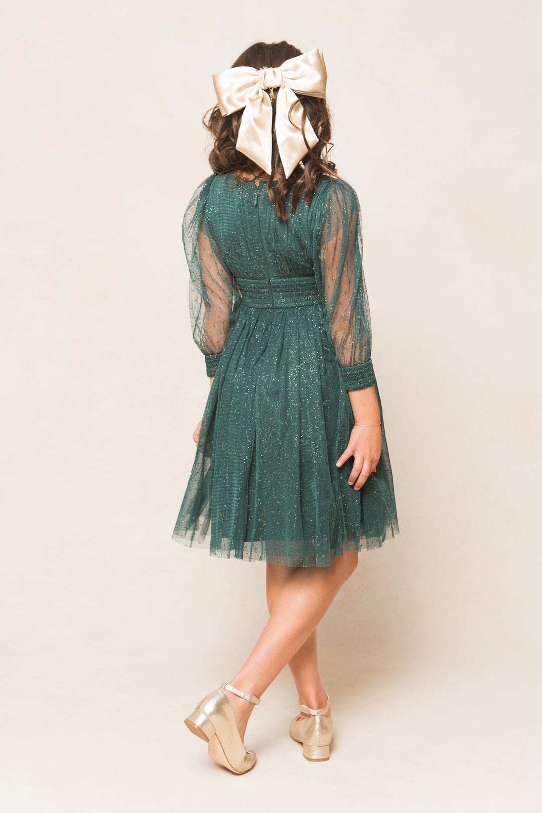 Mini Stella Dress in Emerald