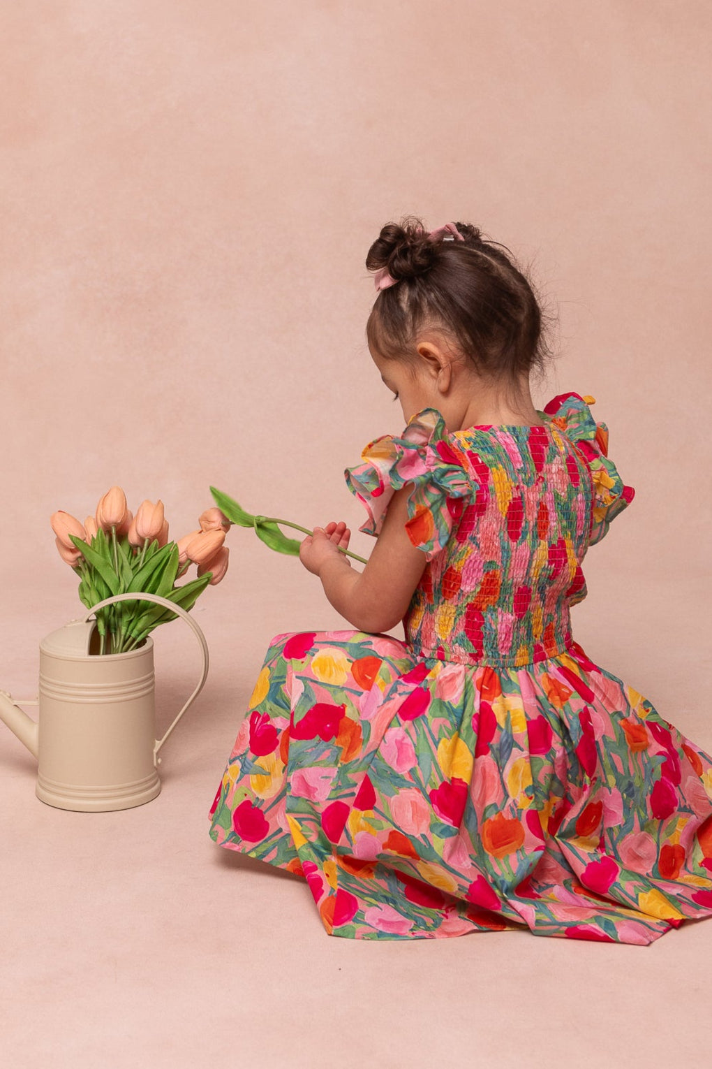 Mini Hattie Dress in Tulips