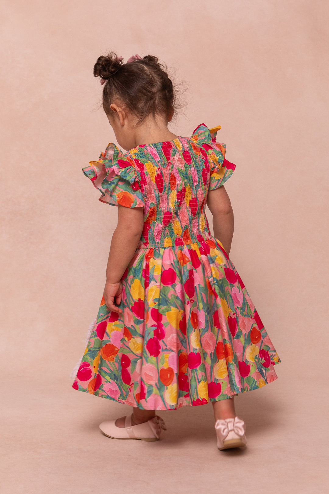 Mini Hattie Dress in Tulips