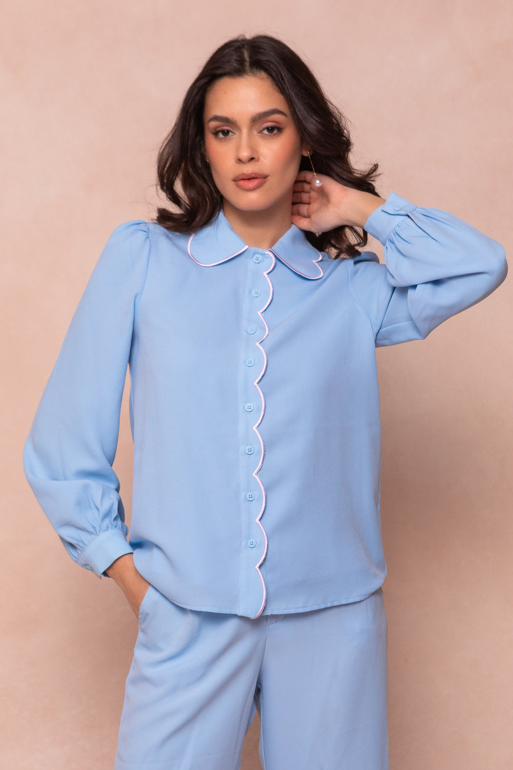 Bethany Blouse in Blue - FINAL SALE