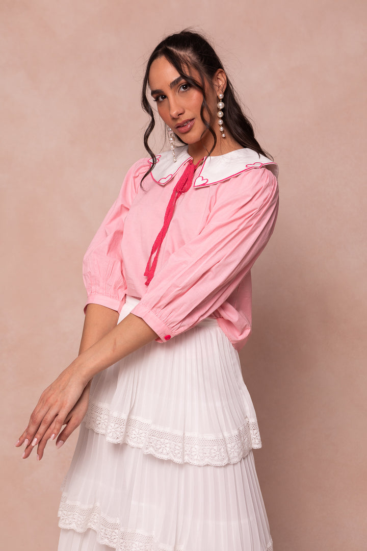 Sweetie Blouse in Pink