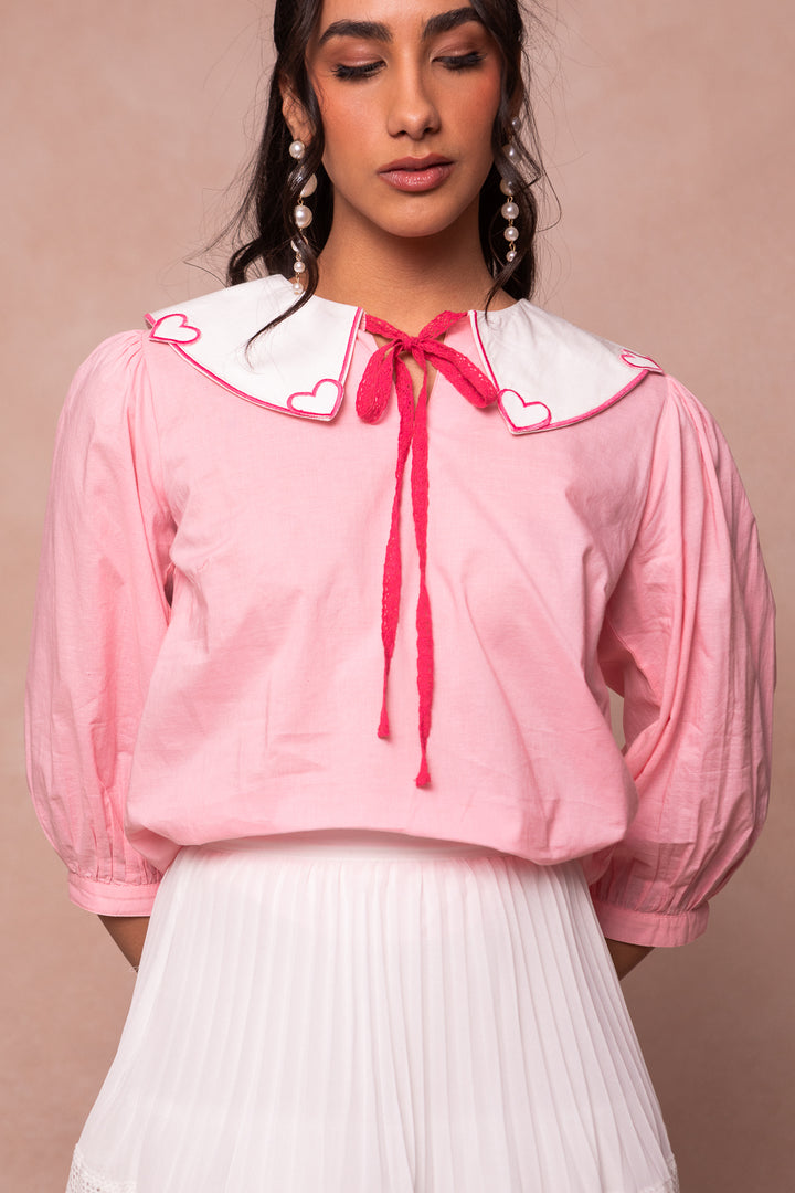 Sweetie Blouse in Pink - FINAL SALE