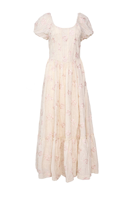 Tara Dress in Gilded Rose Stripe 5X Tara Dress in Gilded Rose Stripe 5X