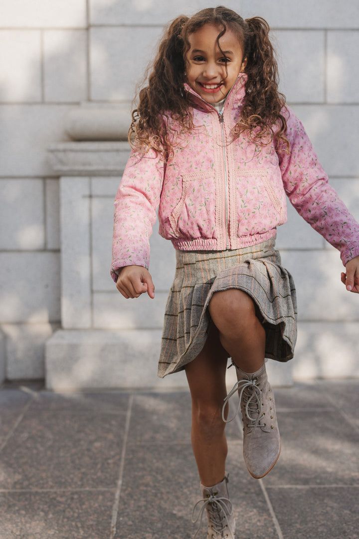 Mini Tasia Jacket in Pink Floral