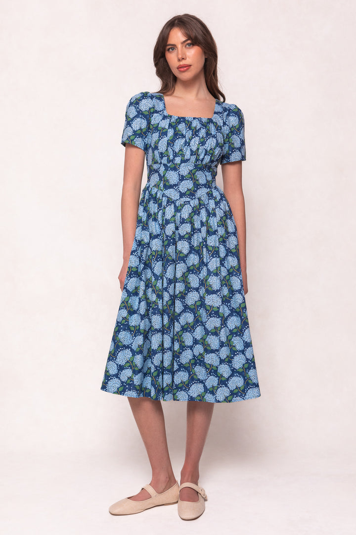 Tate Dress in Blue Floral