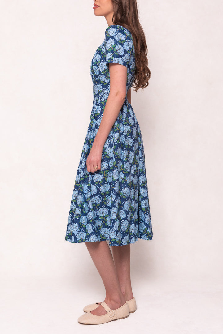 Tate Dress in Blue Floral