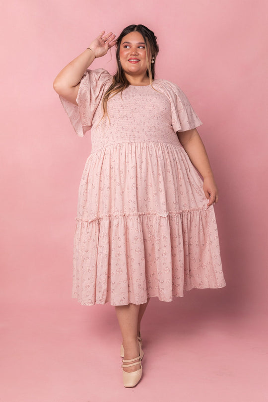 Lennon Dress in Dusty Pink