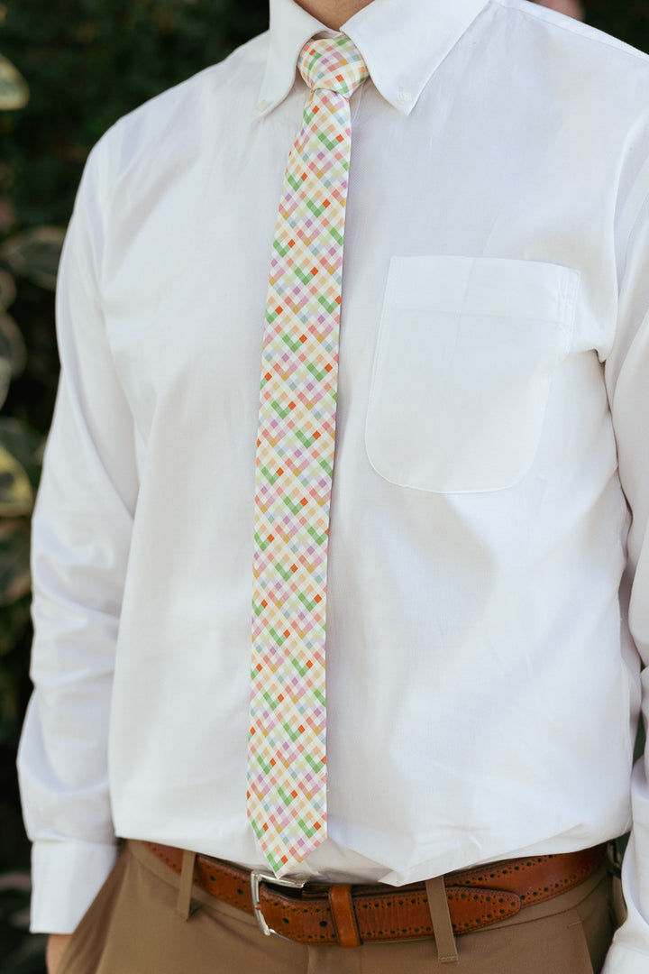 Ties in Boxwood Blossoms Print