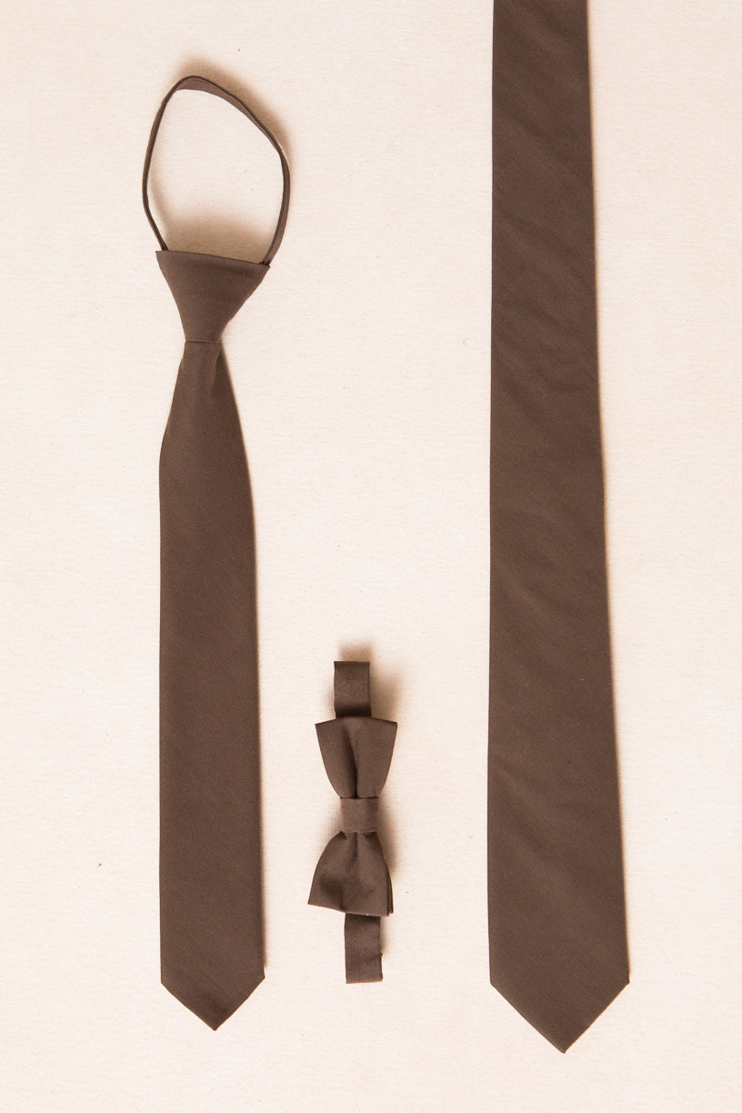 Boys Max Tie in Brown - FINAL SALE