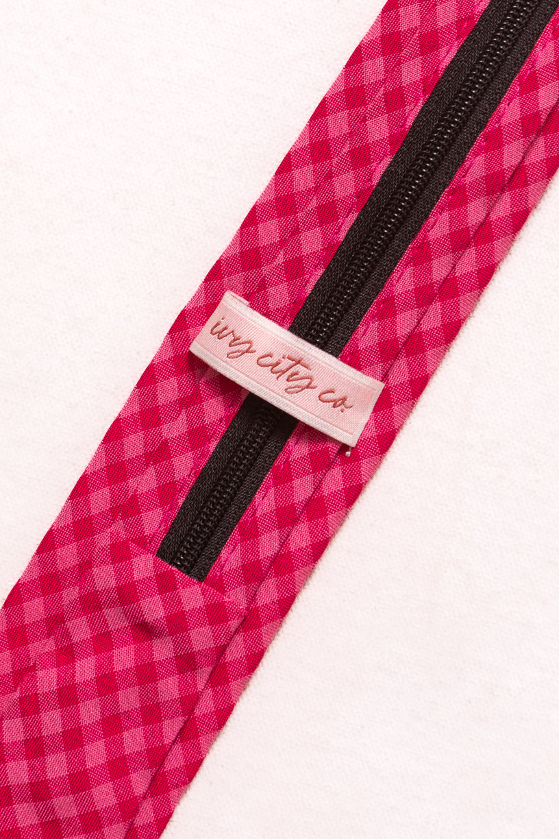 Ties in Hailey Pink Gingham