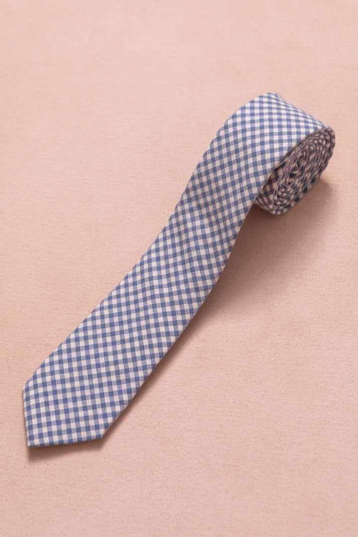 Ties in Hannah Blue Gingham