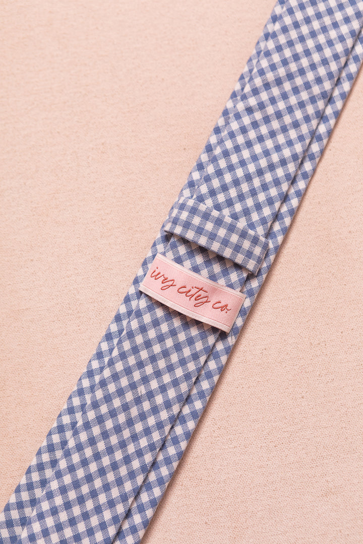 Ties in Hannah Blue Gingham