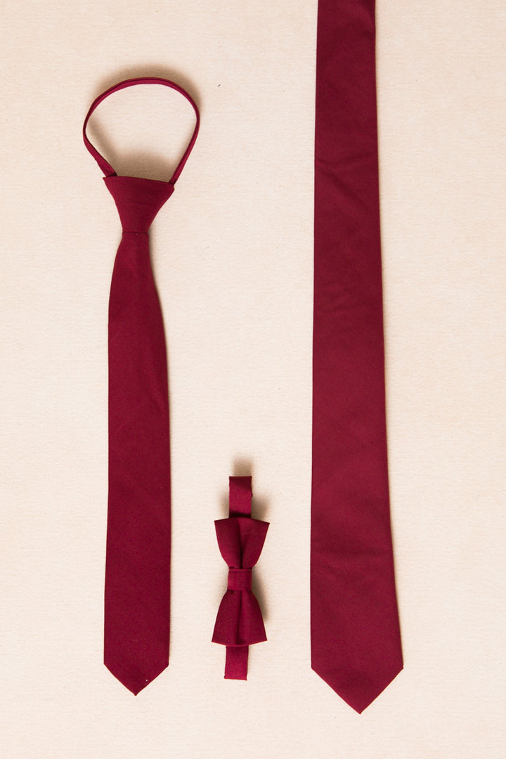 Mens Max Tie in Maroon - FINAL SALE