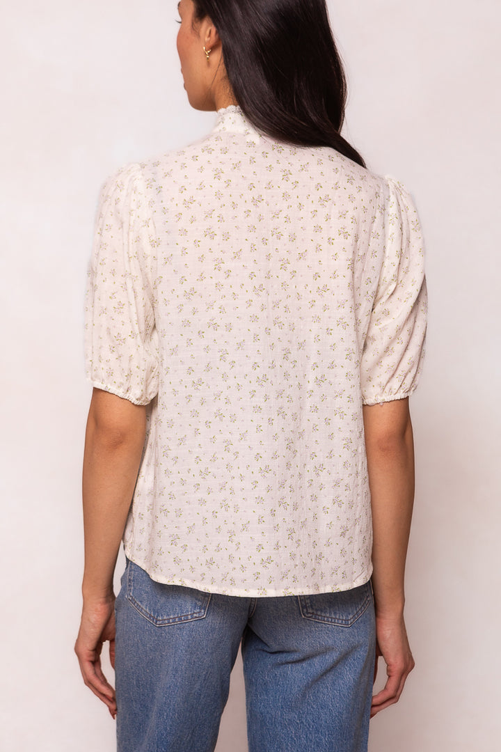 Tobey Top in Cream Floral