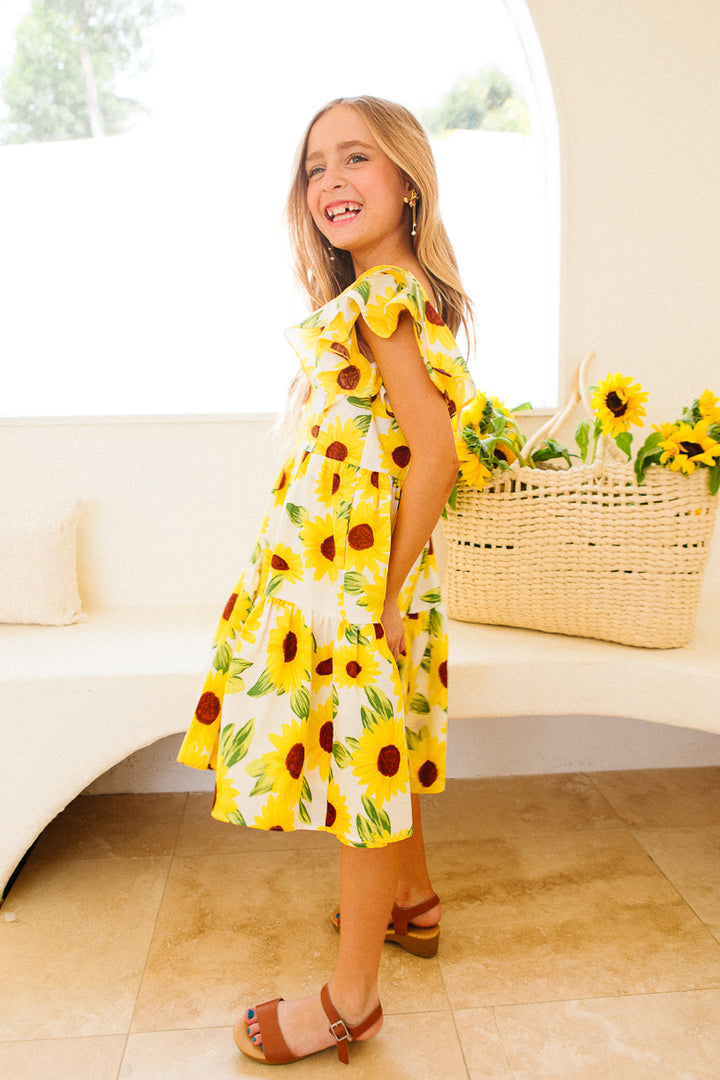 Mini Trixie Dress in Sunflower