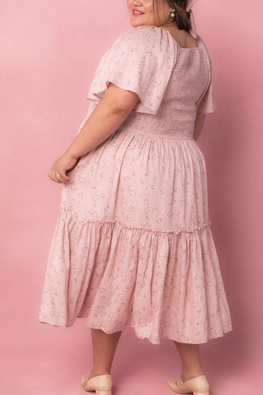 Lennon Dress in Dusty Pink