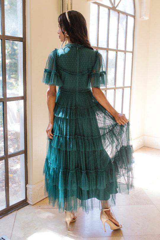 Whimsical Dress in Emerald