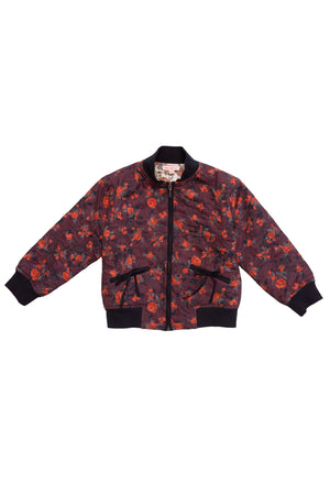 Floral-patterned jacket on a white background