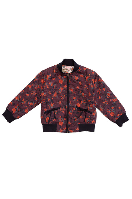 Floral-patterned jacket on a white background