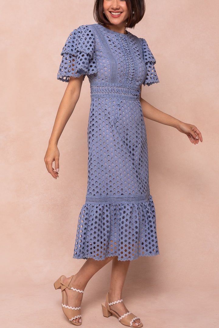 Vera Dress in Blue