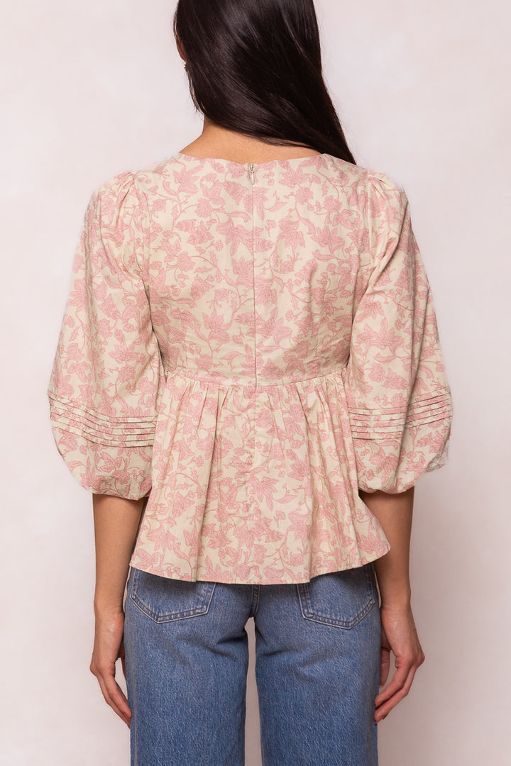 Vicky Top in Pink Floral