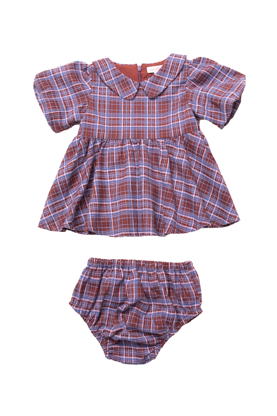 Baby Virginia Dress Set in Plaid - FINAL SALE