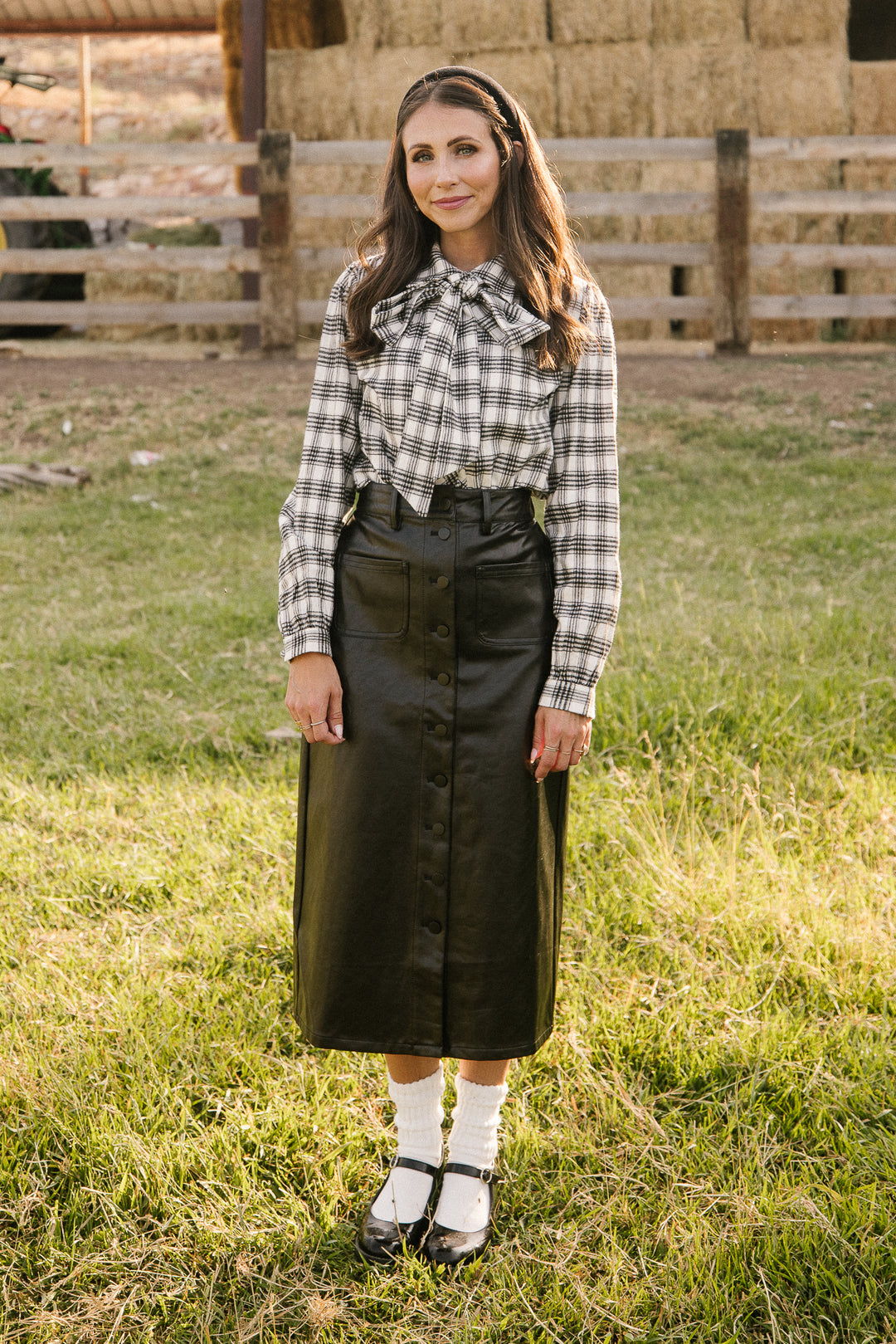 Genevieve Blouse in Plaid