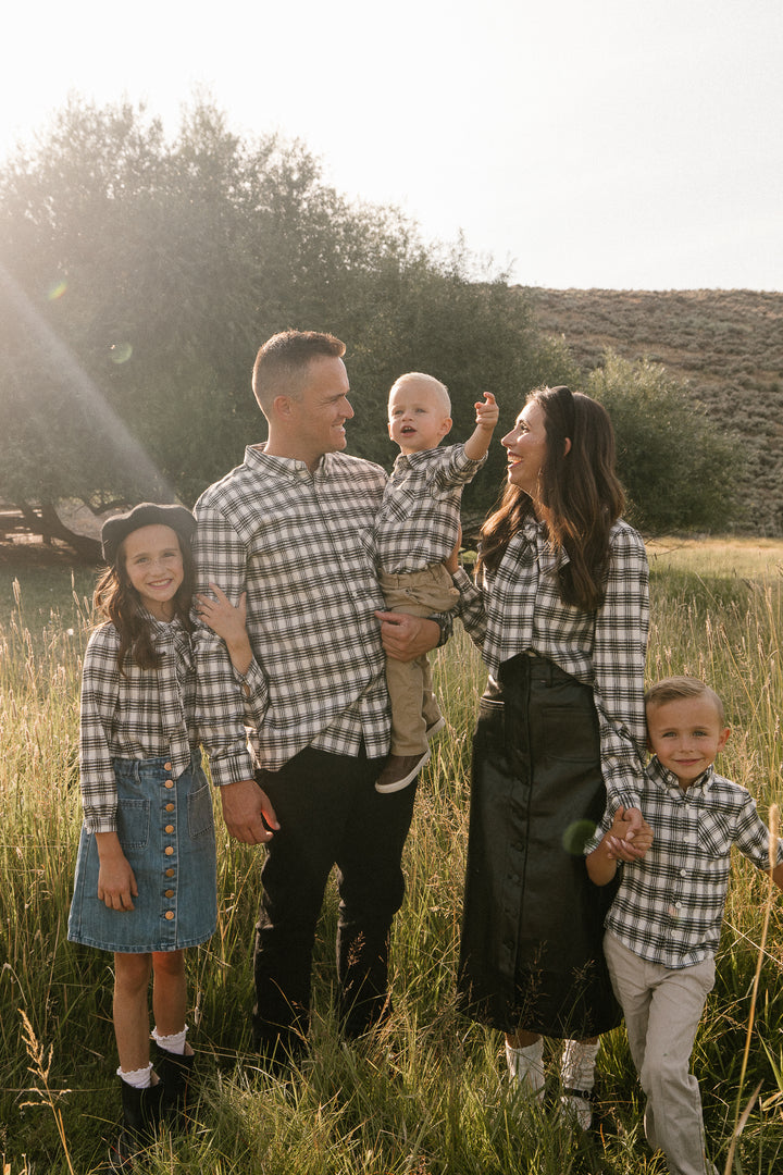 Boys John Shirt in Genevieve Plaid