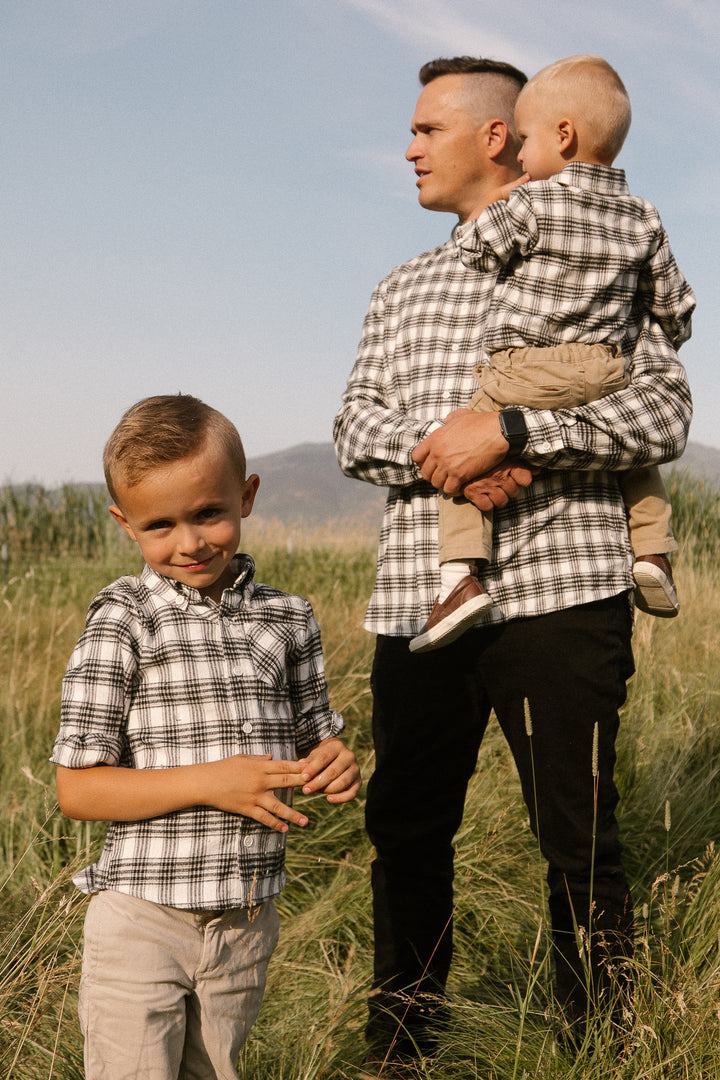 Baby Boys John Shirt in Genevieve Plaid