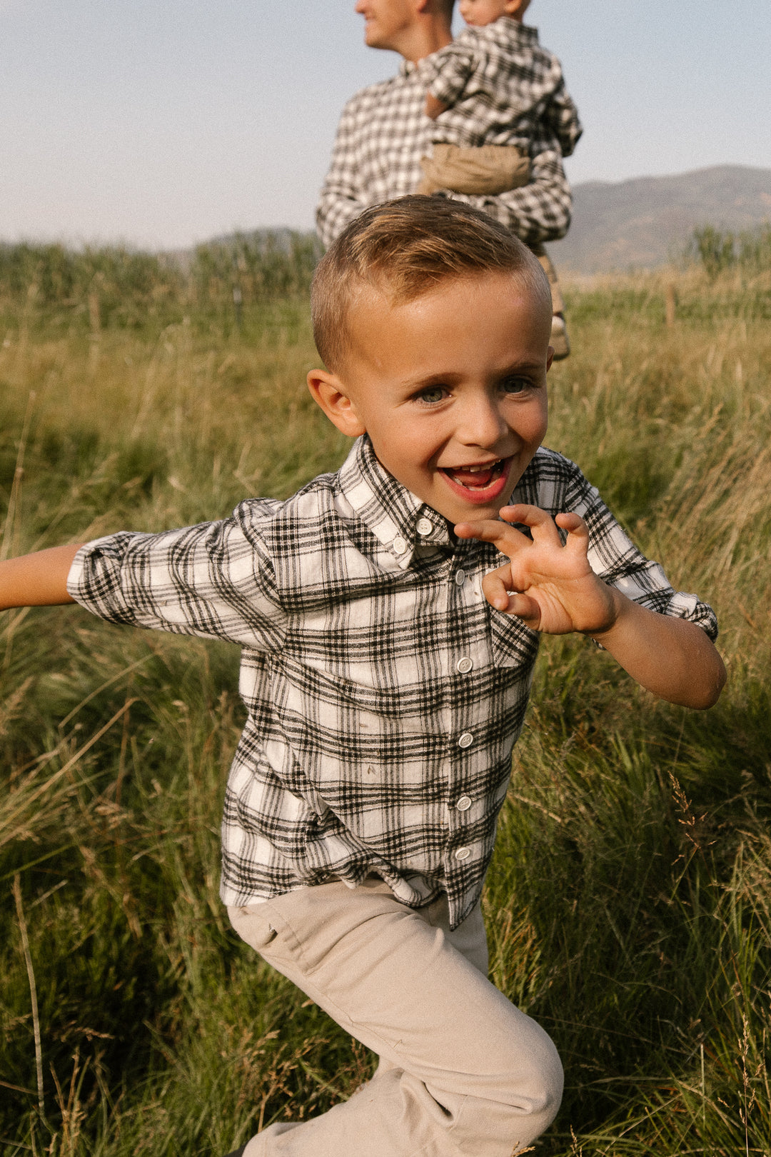 Boys John Shirt in Genevieve Plaid