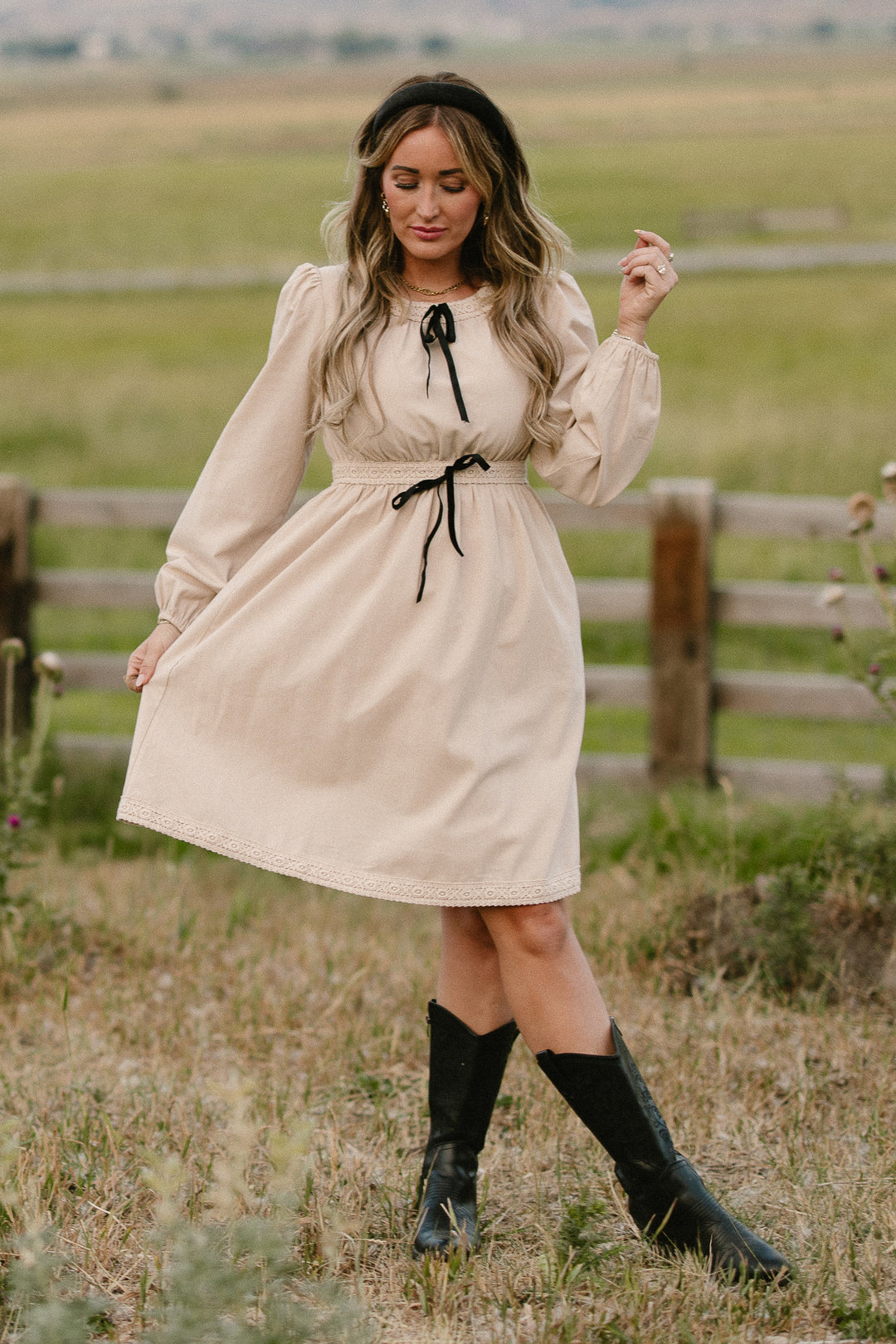 Fallon Dress in Oatmeal - FINAL SALE