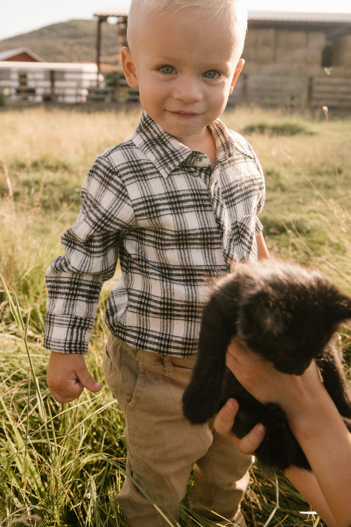 Baby Boys John Shirt in Genevieve Plaid - FINAL SALE