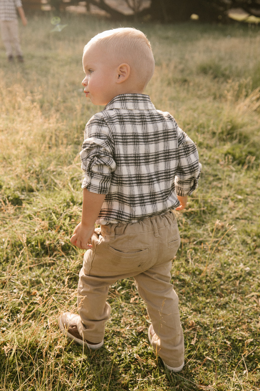 Baby Boys John Shirt in Genevieve Plaid