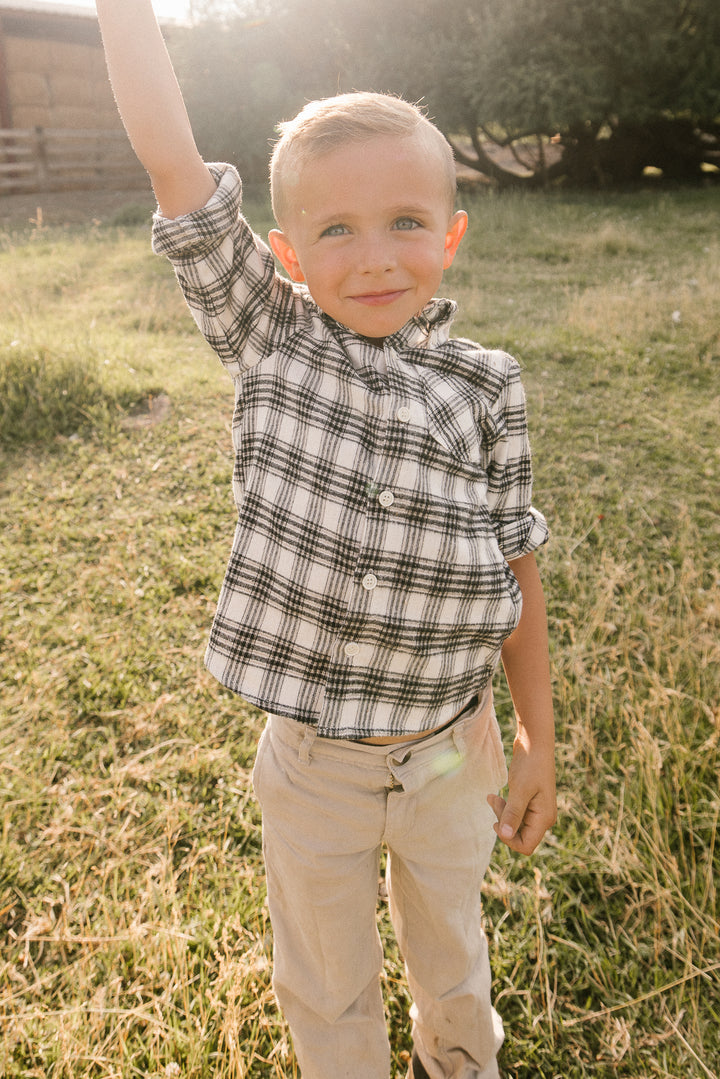 Boys John Shirt in Genevieve Plaid - FINAL SALE