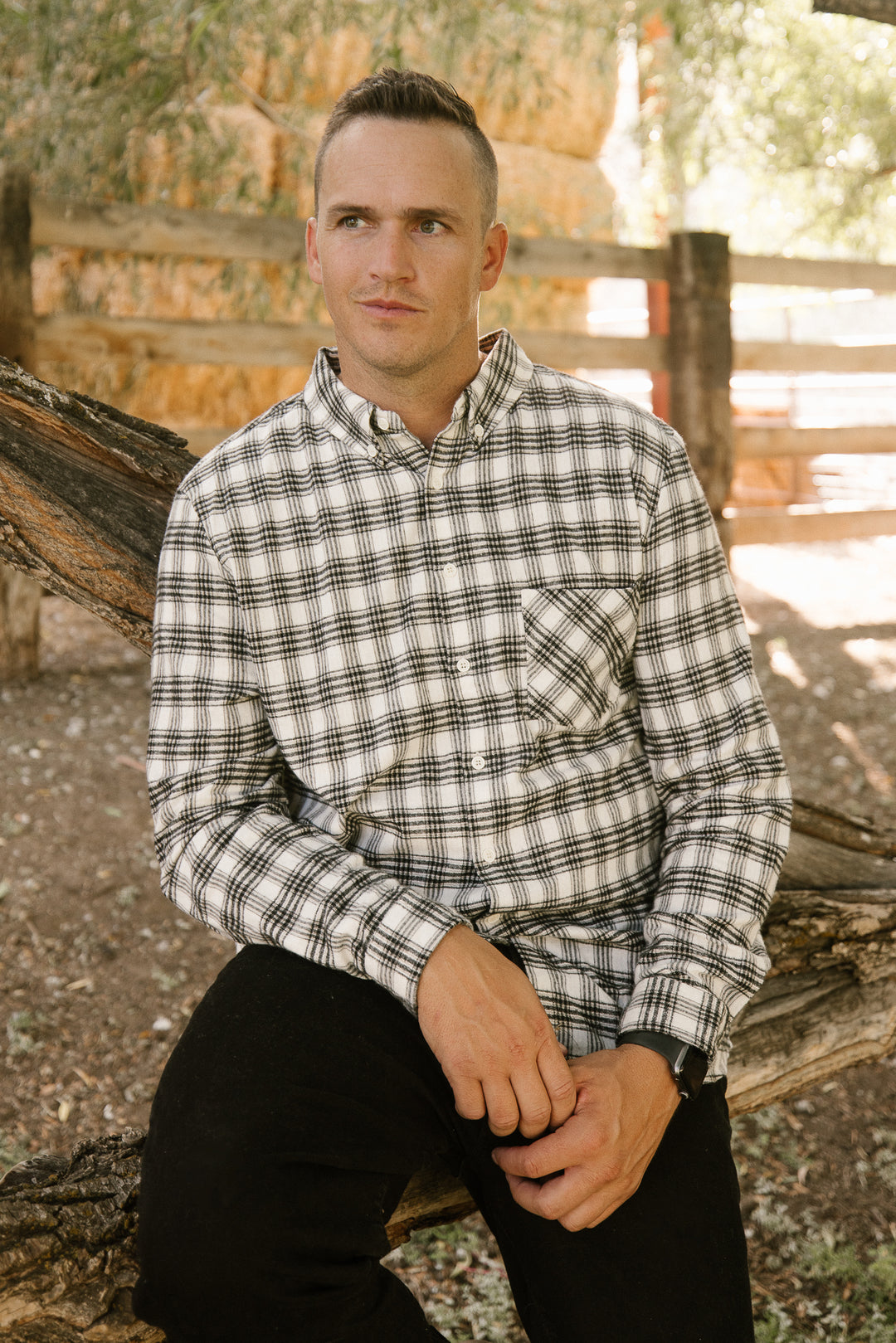 Mens John Shirt in Genevieve Plaid