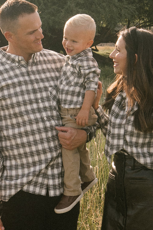 Baby Boys John Shirt in Genevieve Plaid