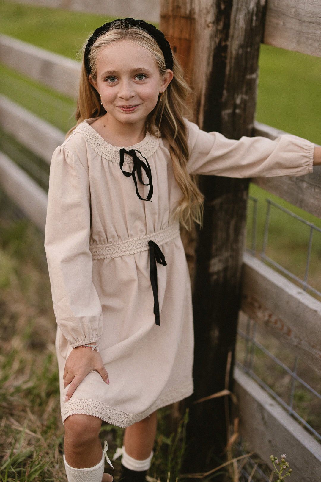 Mini Fallon Dress in Oatmeal