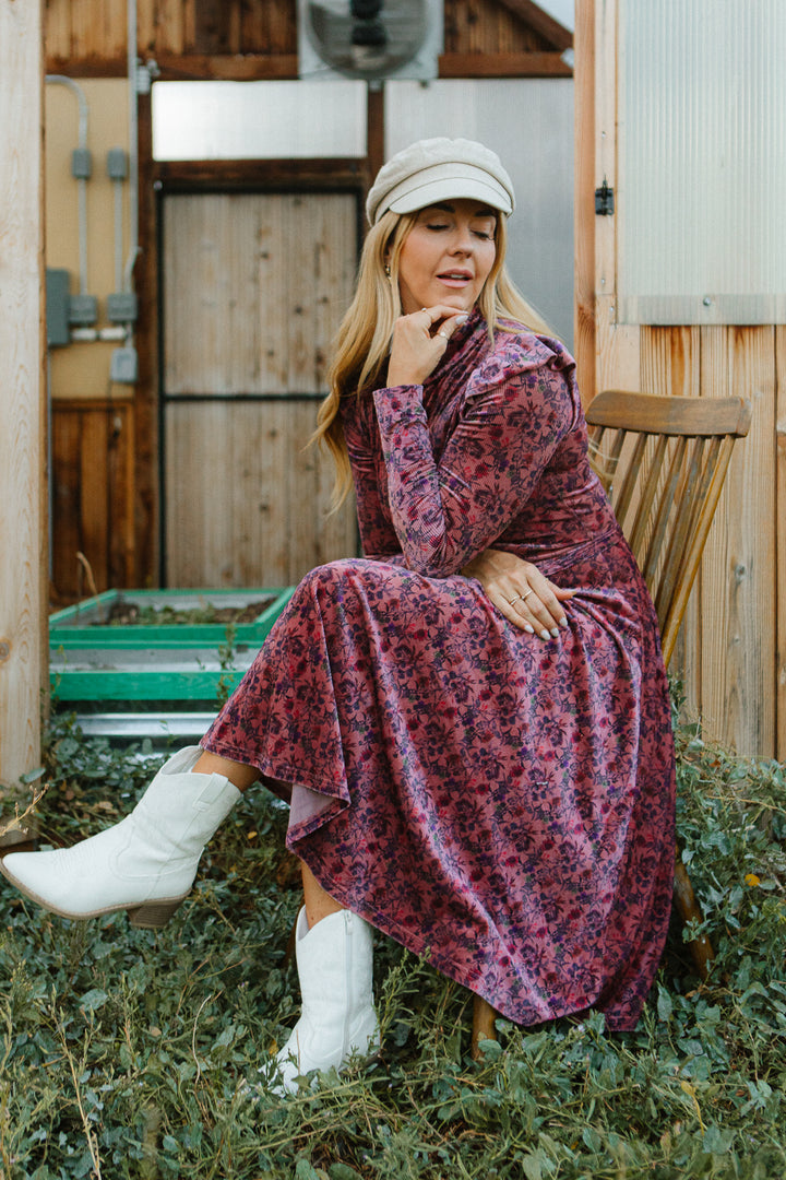 La La Lady Dress in Pink Floral