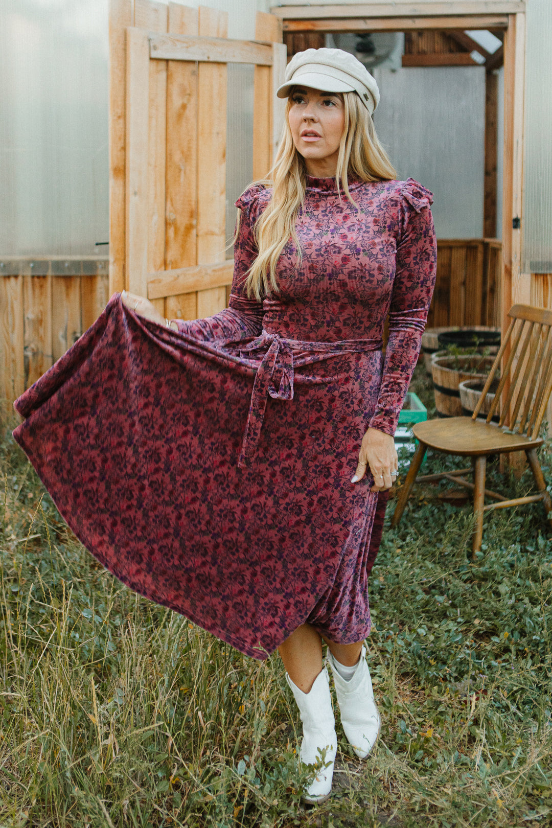 La La Lady Dress in Pink Floral