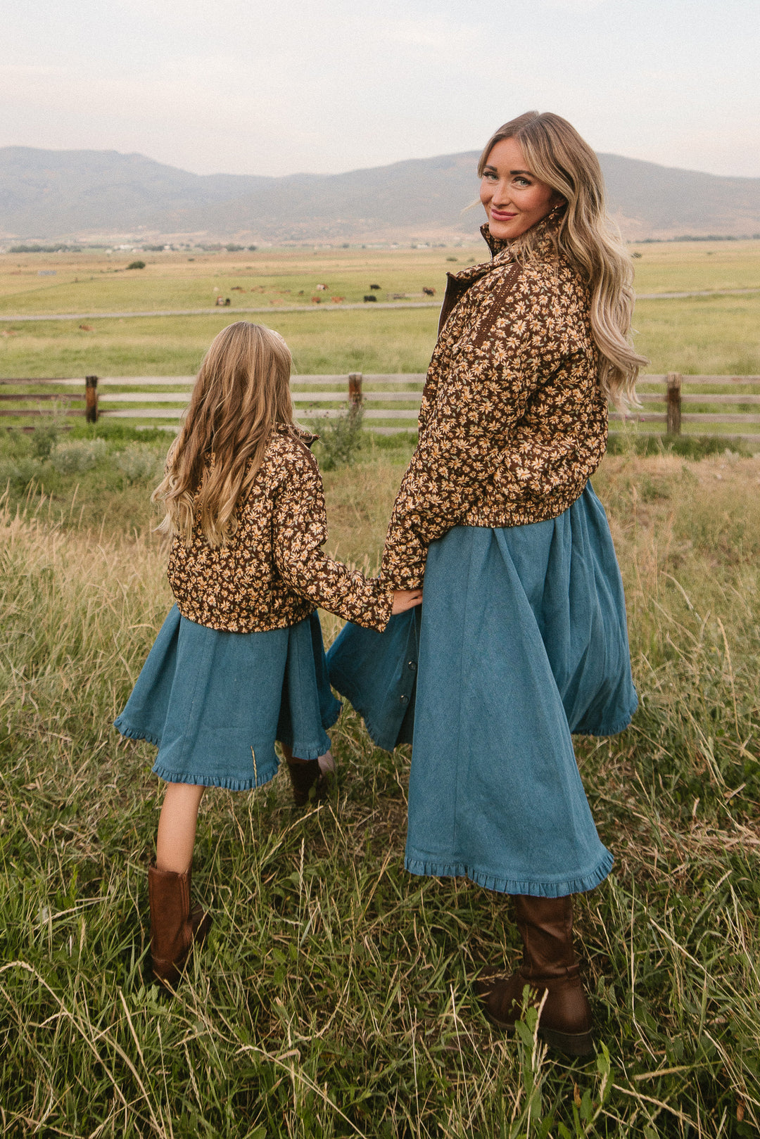 Mini Tasia Jacket in Brown Floral