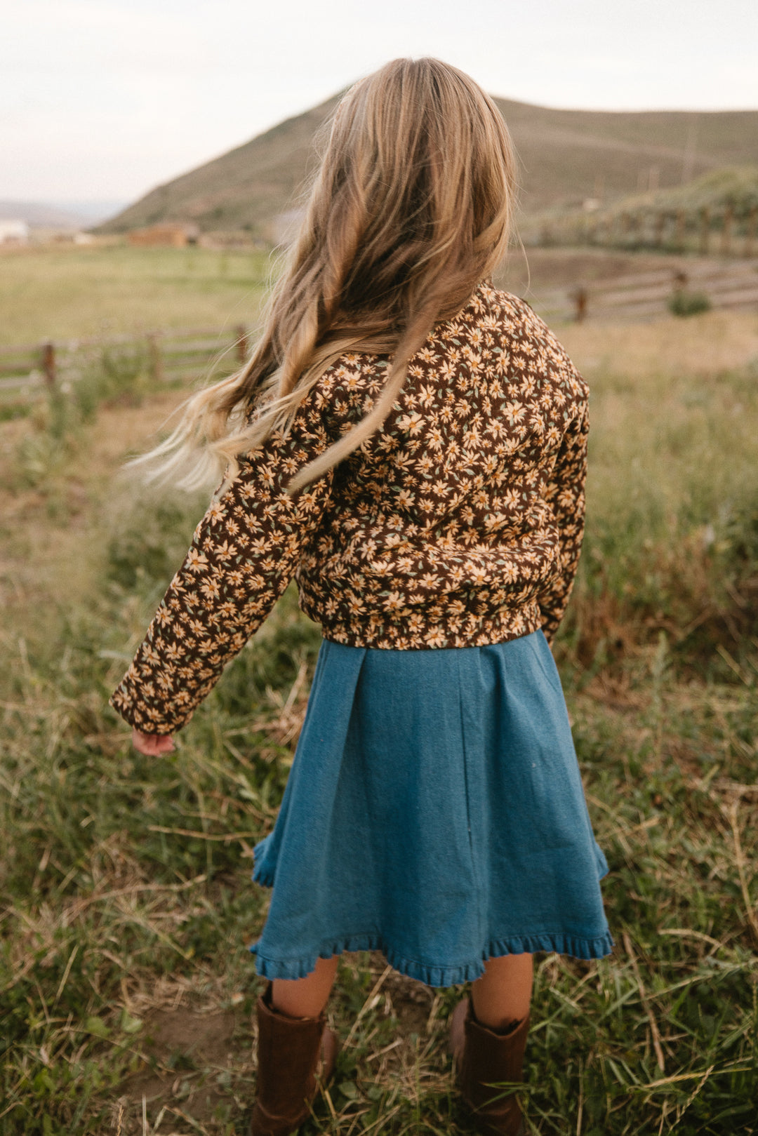 Mini Tasia Jacket in Brown Floral