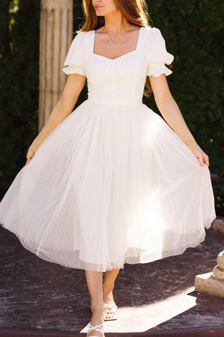 Ballerina Dress in White