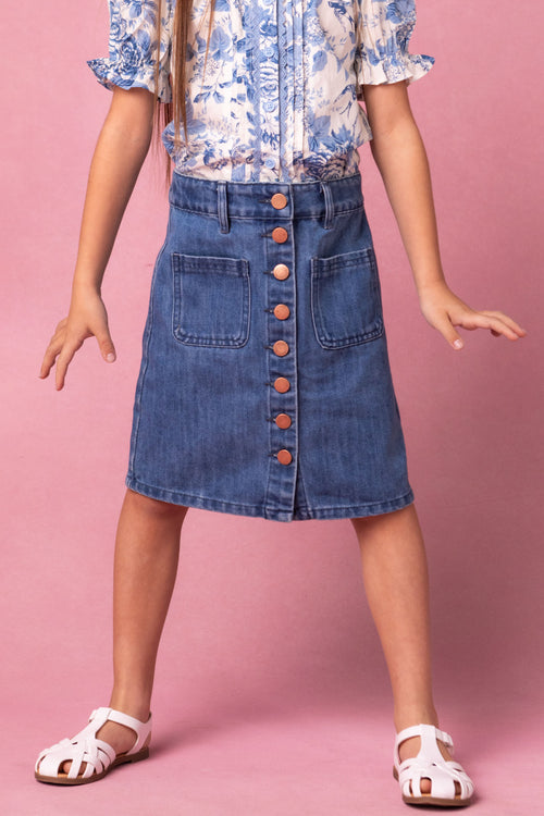 Mini Emma Denim Skirt