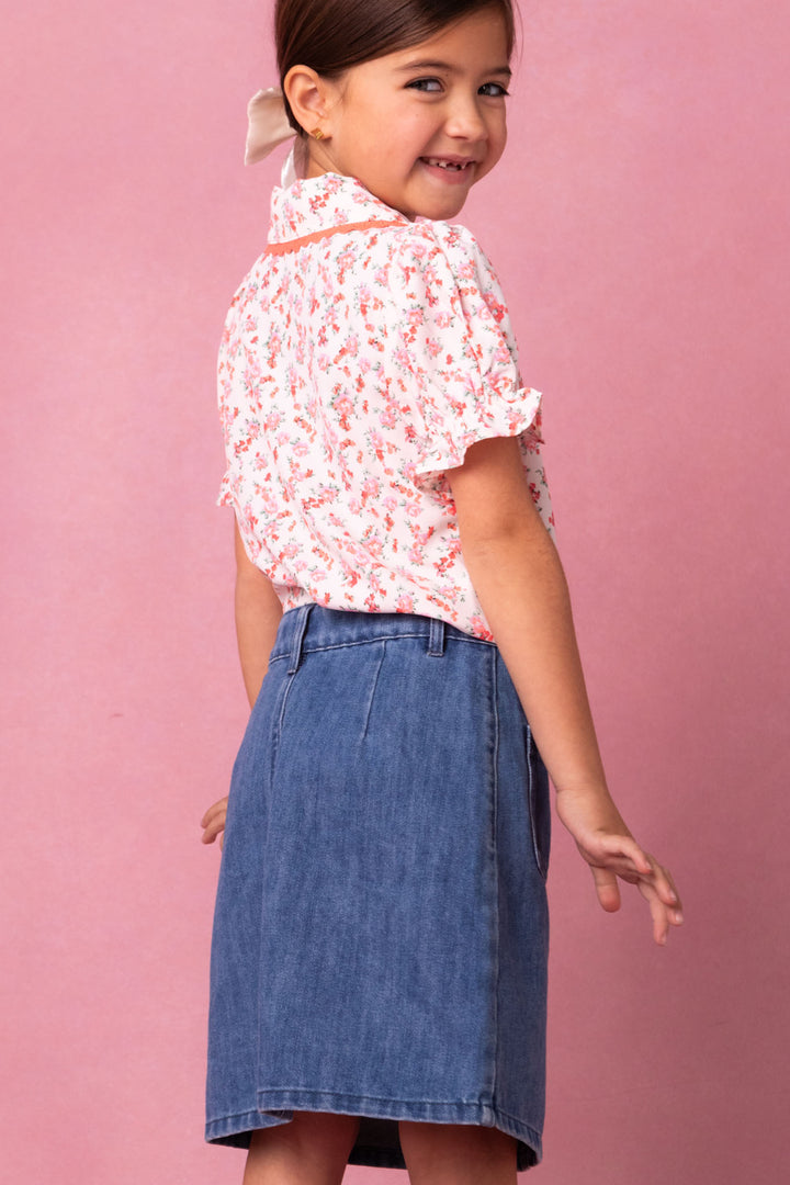 Mini Emma Denim Skirt