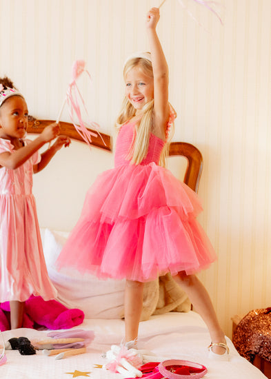 Mini Liza Dress in Pink