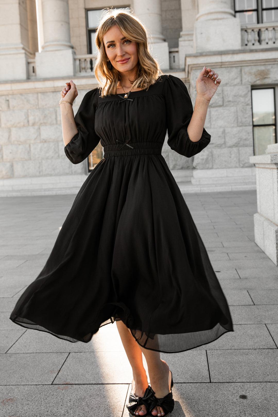 Do-Re-Mi Dress in Black