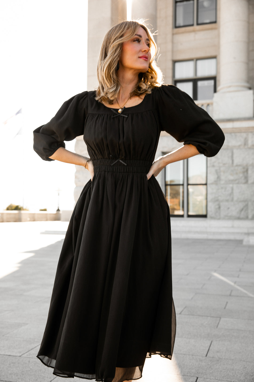 Do-Re-Mi Dress in Black - FINAL SALE