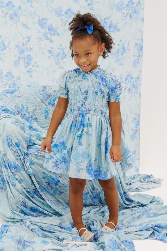 Mini Flynn Dress in Aquarelle Fleur Mini Flynn Dress in Aquarelle Fleur