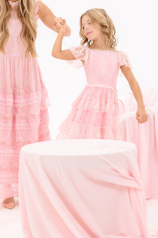 Mini Addy Dress in Light Pink