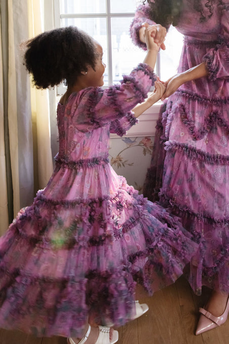 Mini Catherine Dress in Climbing Vine Bloom